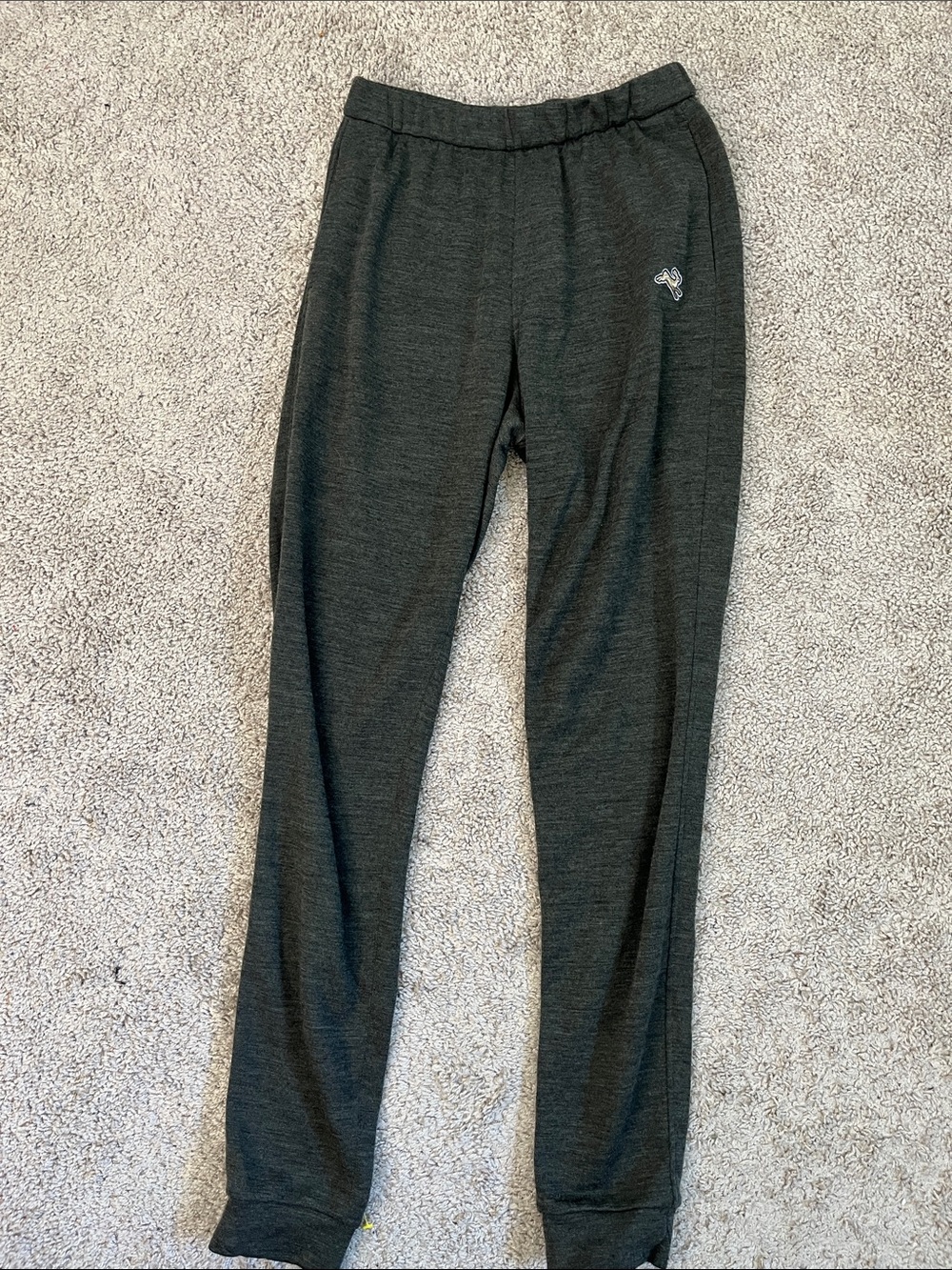 Tracksmith Merino Wool Blend Charcoal Jogger Running Track Pants Women’s XS